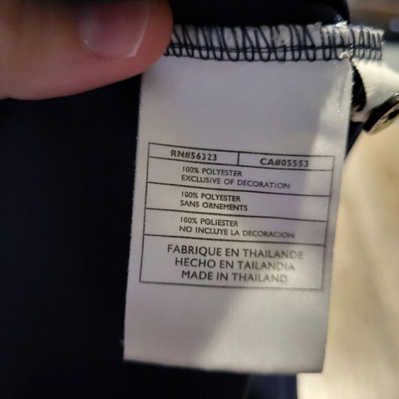 Nike Golf Dri Fit UV Protection Basic Solid Navy Polo Shirt Men's Size XL - Picture 7 of 7